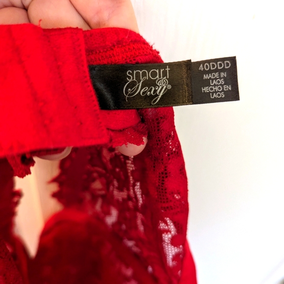 Signature Lace Unlined Underwire Bra | No No Red - Picture 5 of 5